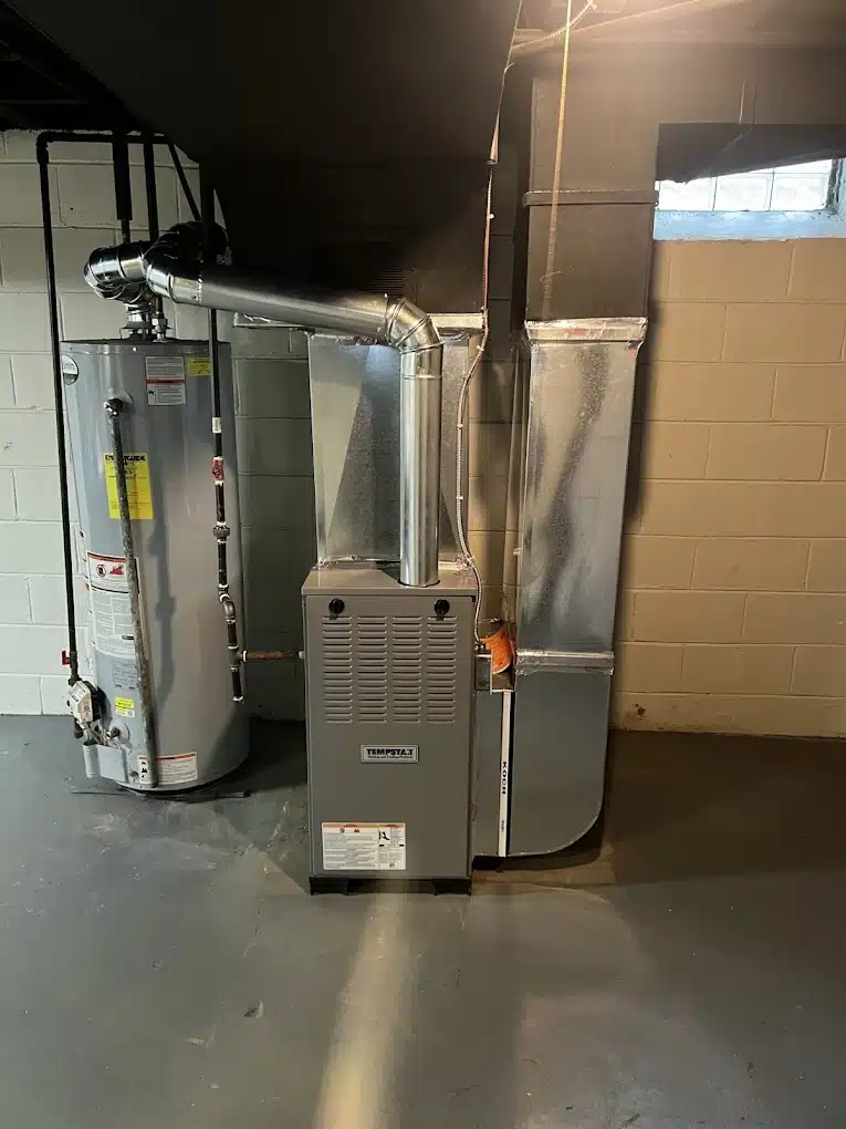 Residential furnace and ductwork installation